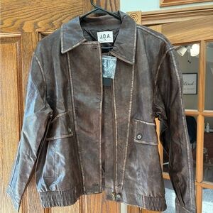 J.O.A. Brown Bomber Jacket, NWT